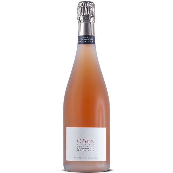 Le Brun de Neuville, Champagne Côte Rosée, Chardonnay, Pinot Noir y 4% Reserva.  Precio/bot: 39,01€. Precio caja con 6 botellas: 234,06€.